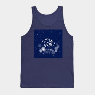 Spinner, toy, antistress, propeller, technology, light, universe, cosmos, galaxy, shine, concept Tank Top